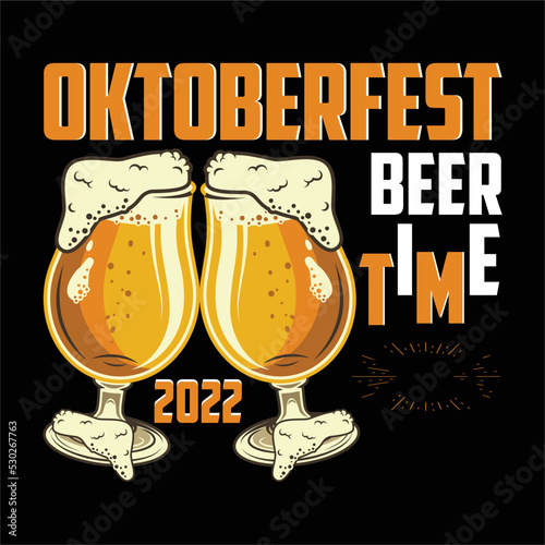 best happy octoberfest t shirt design vector