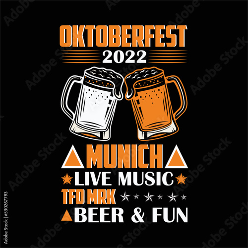 best happy octoberfest t shirt design vector