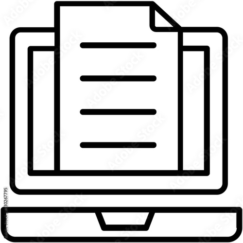 Testing Line Vector Icon