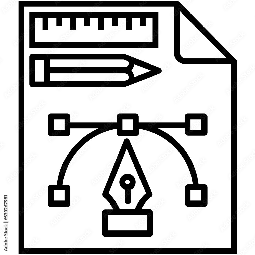 Design Line Vector Icon Design Line Vector Icon