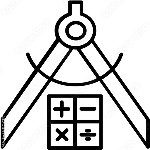 Drafting Line Vector Icon