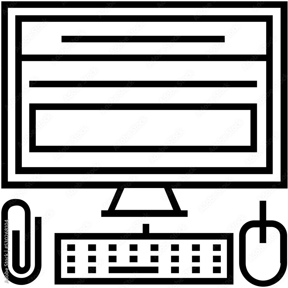 Ux Design Line Vector Icon
