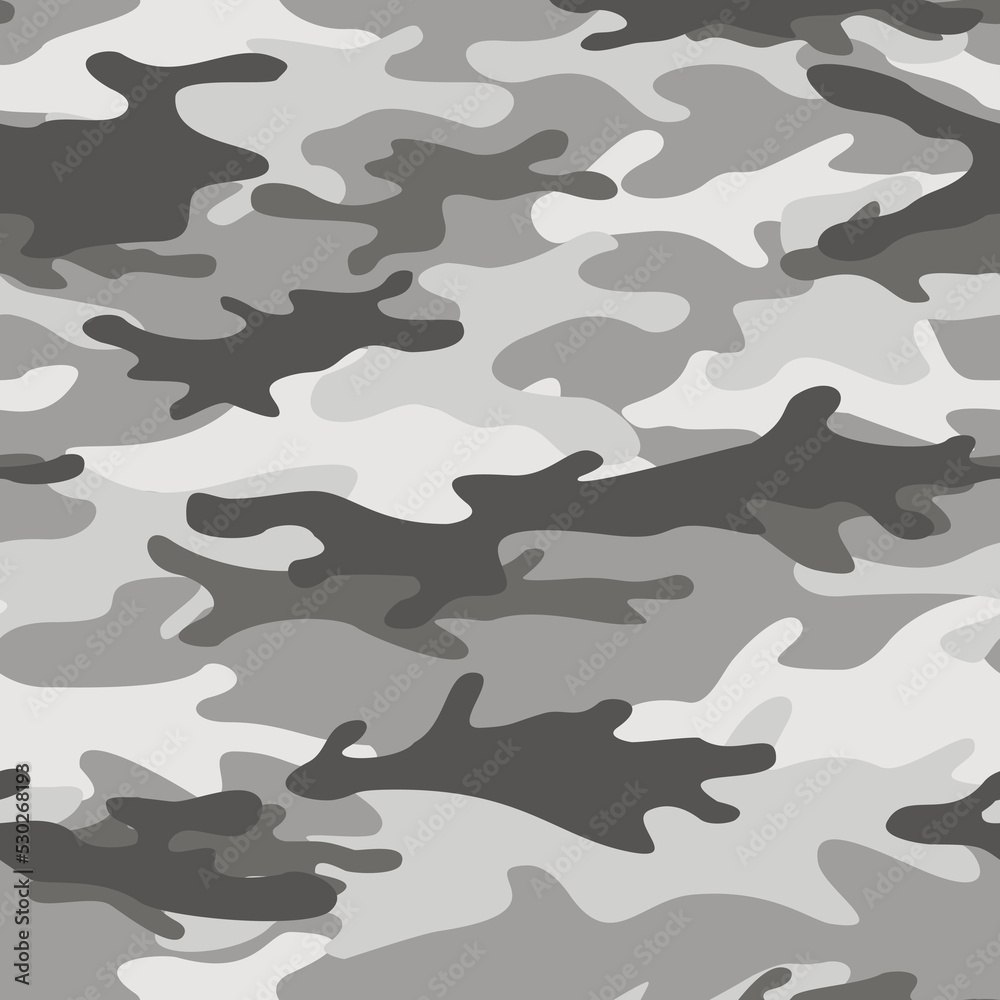 Seamless camouflage pattern. Military camo from spots. Print on fabric. Vector illustration Seamless camouflage pattern. Military camo from spots. Print on fabric. Vector illustration