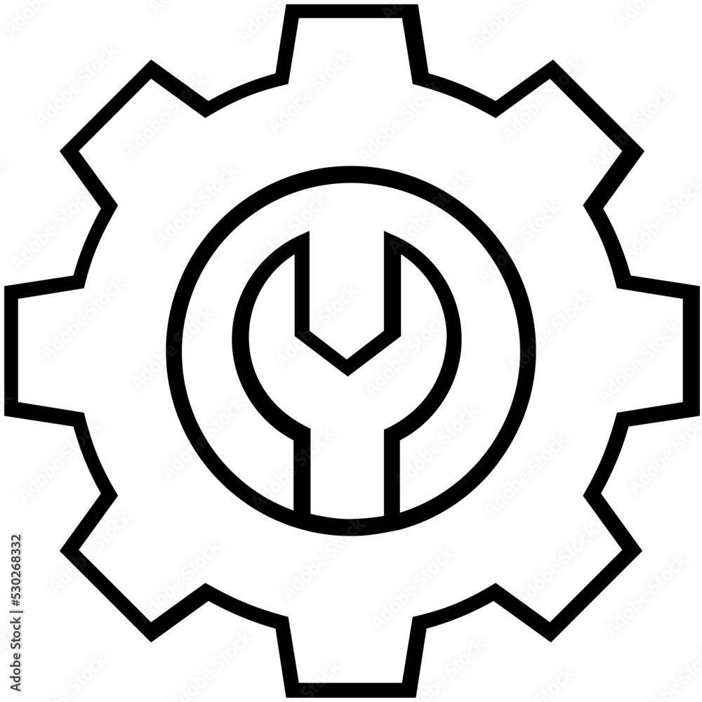 Technical Support Line Vector Icon Technical Support Line Vector Icon
