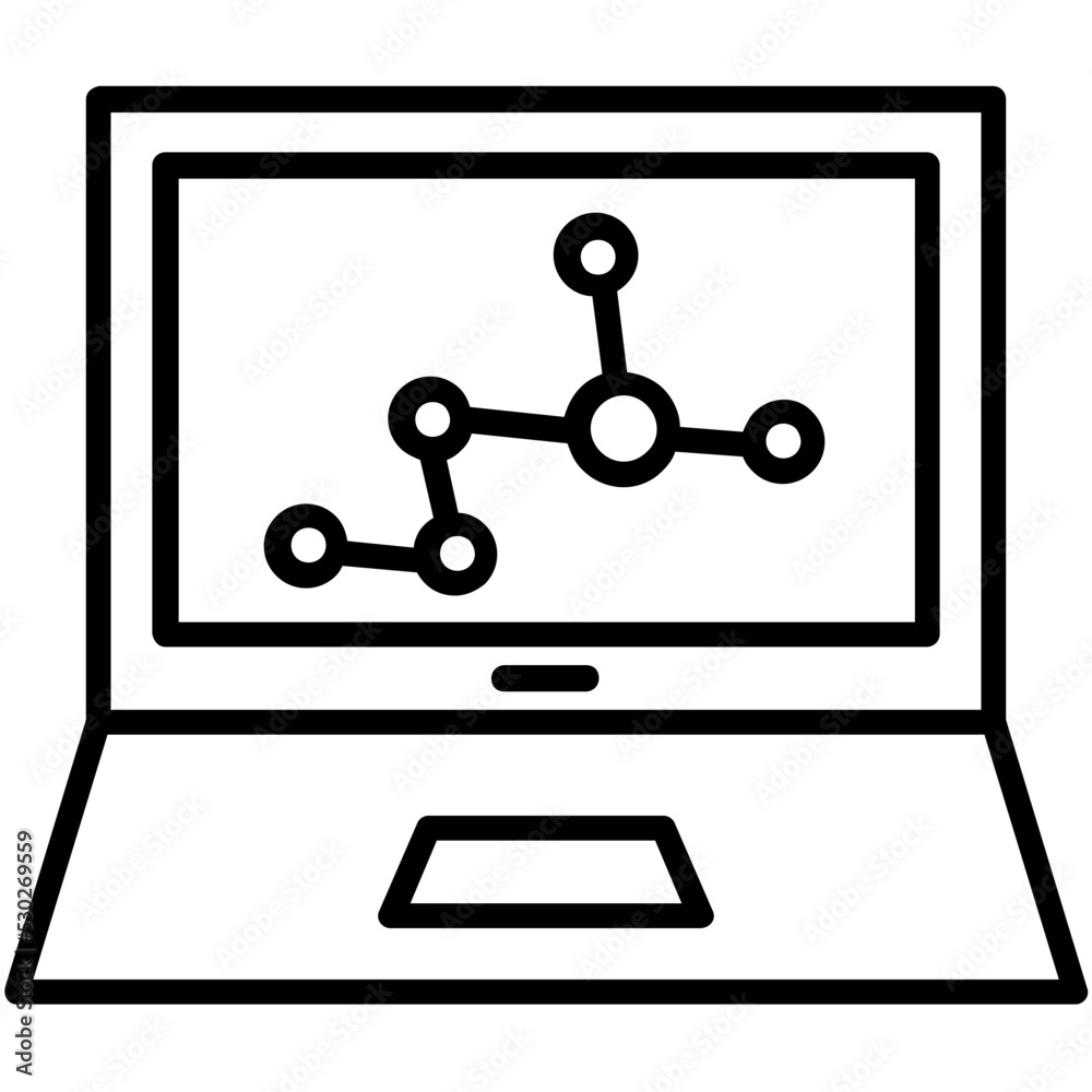 Seo Monitoring Line Vector Icon Seo Monitoring Line Vector Icon