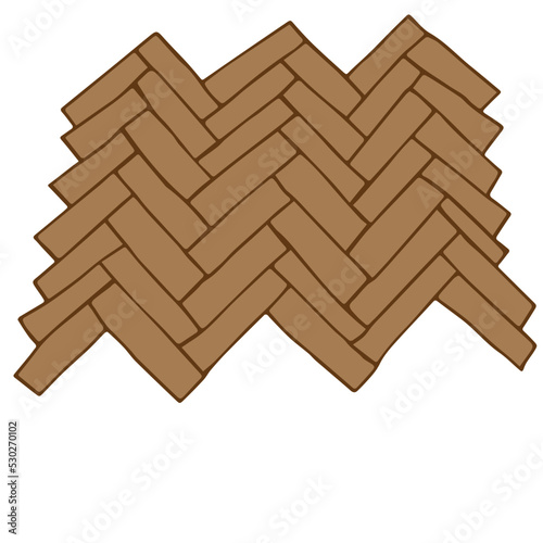 wooden parquet floor with a pattern