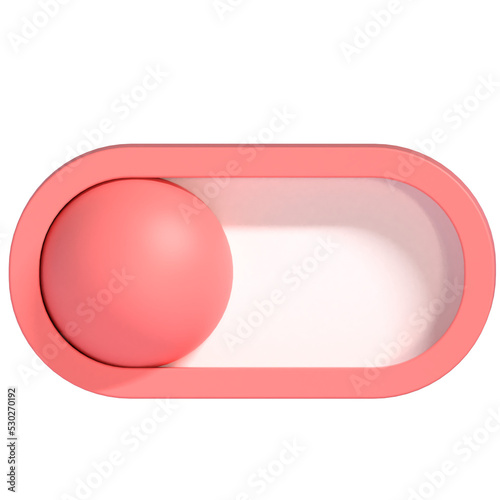 Off button illustration in 3D design