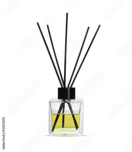 Aromatic air reed freshener isolated on white
