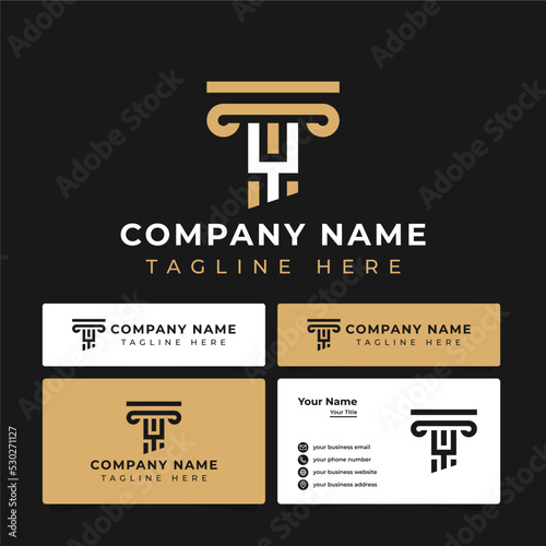 Letter Y Lawyer Logo, suitable for any law and attorney business.