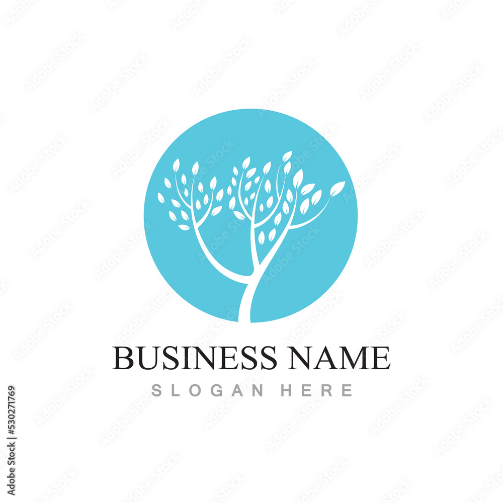 tree logo design with template vector concept tree logo design with template vector concept