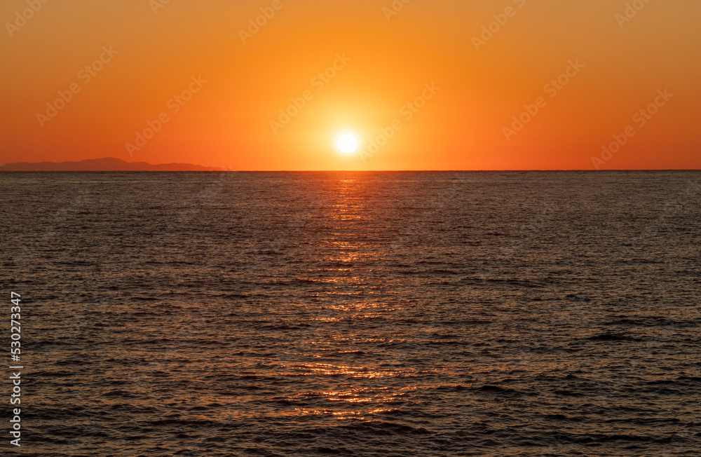 Sunrise on the island of Thassos