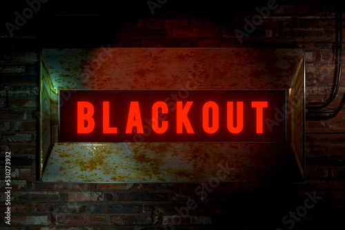 Bild auf Leinwand Blackout