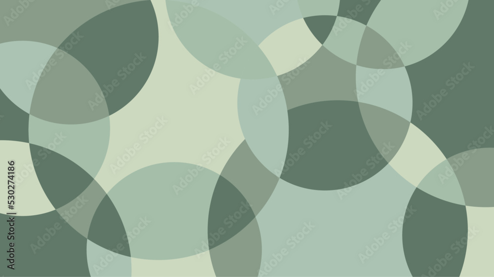Seamless cover with green circles pattern