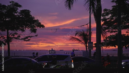 Sunset in Manila Bay, golden hour, Pasay, Metro Manila
 photo