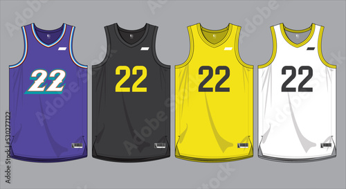 basketball jersey template isolated vector apparel