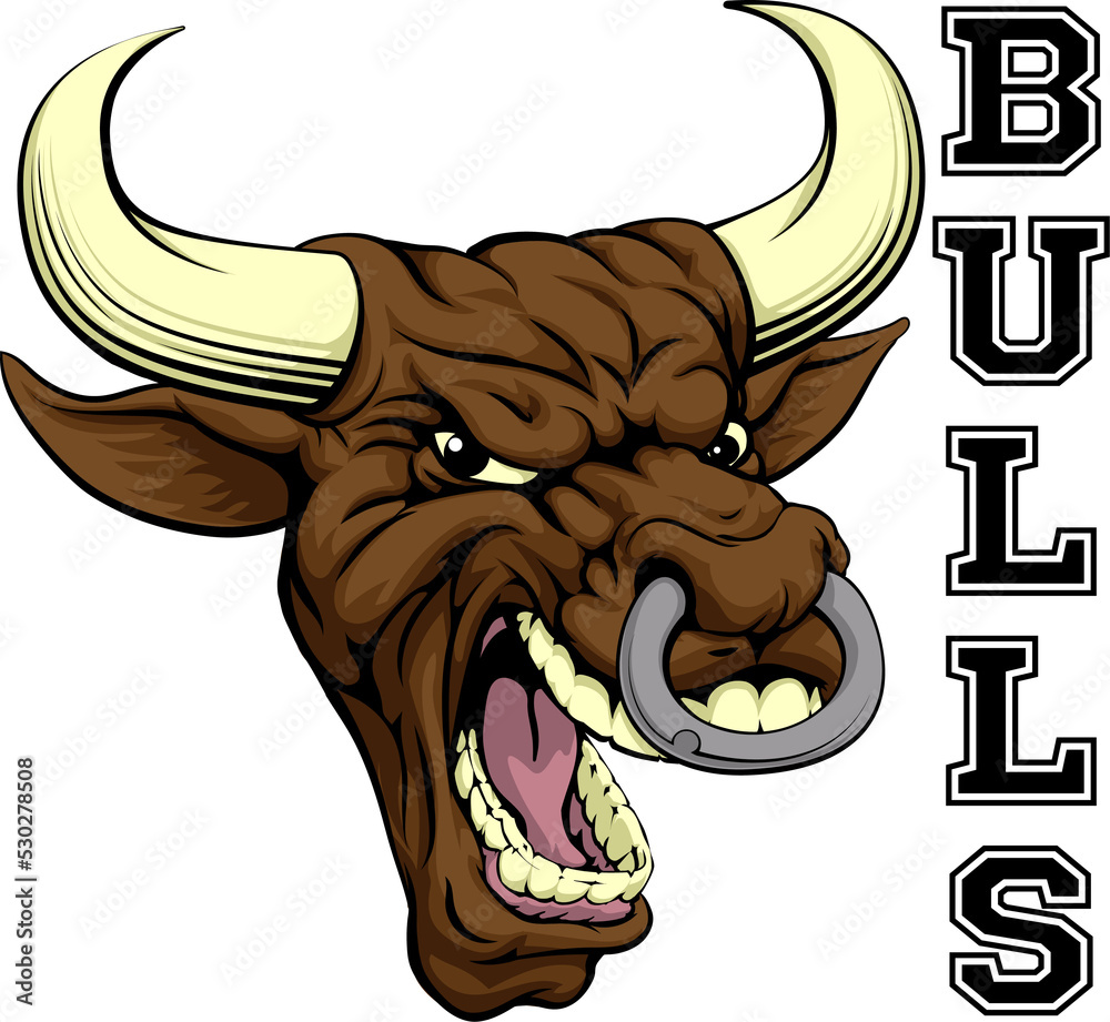 Naklejka premium Bulls Sports Mascot