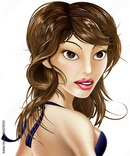 Beautiful celebrity woman