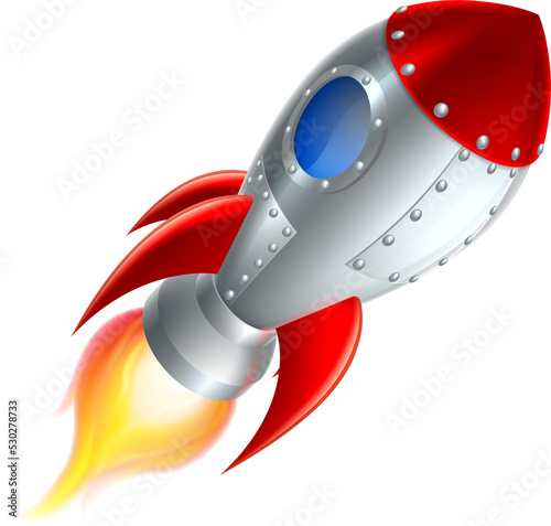 Rocket Space Ship Cartoon