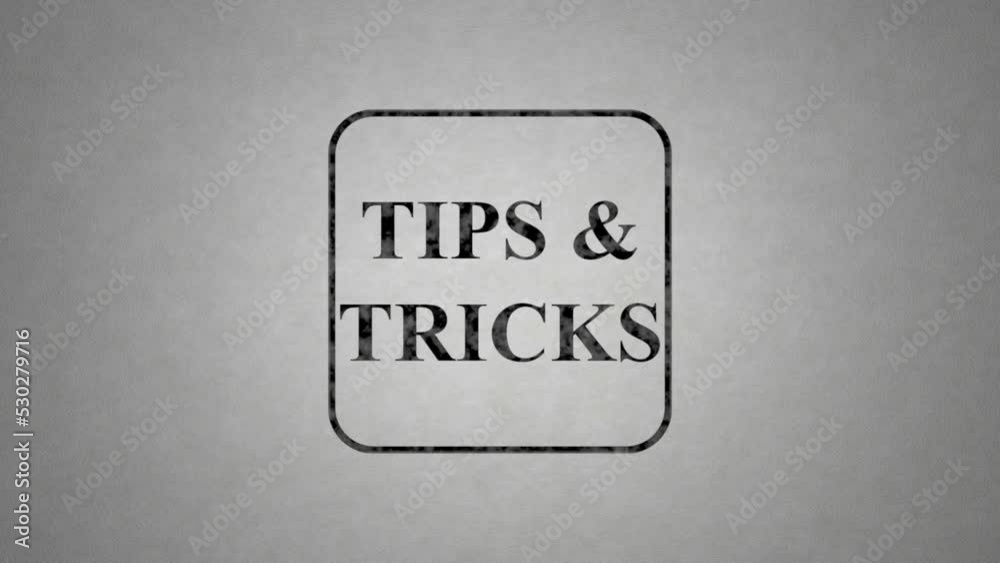 Tips and tricks - paint on text video animation. High quality video intro outro.
Tips and tricks - paint on text video animation. High quality video intro outro.