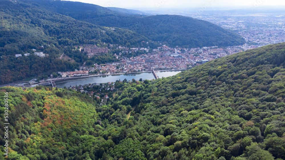 View from the top of the mountain, Heidelberg 