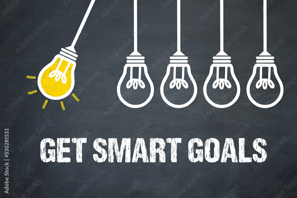 Fototapeta premium get smart goals