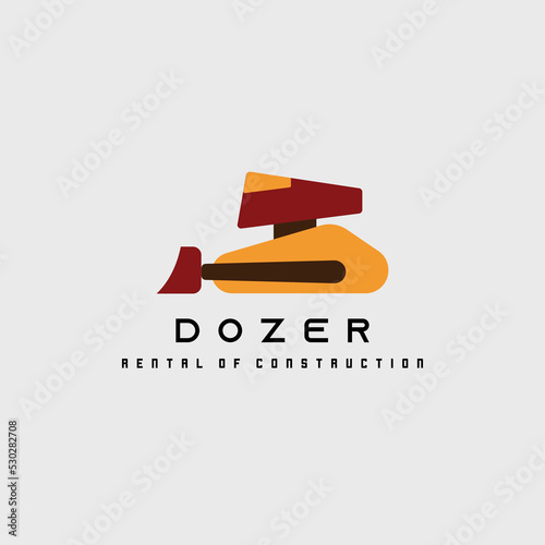 dozer logo vector construction equipment
