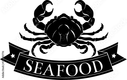 Seafood crab icon