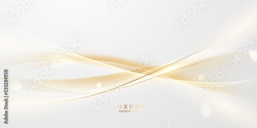 Golden Abstract Background Luxury Vector Design © HNKz