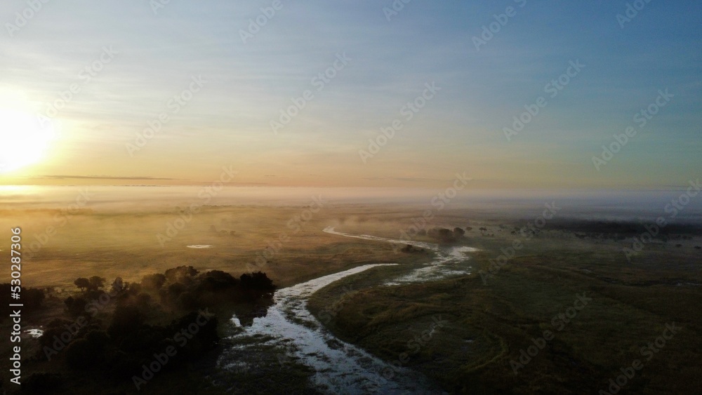 Fototapeta premium Zambia nature sunrise