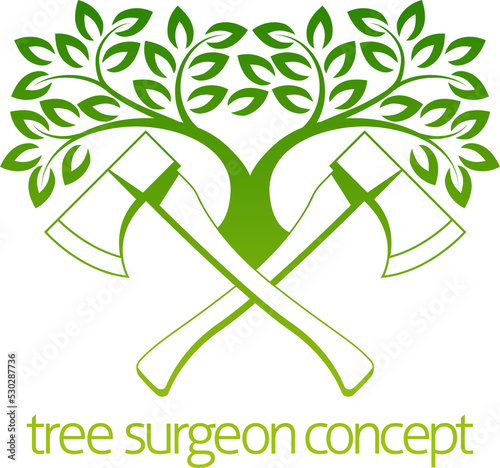 Tree Surgeon Axes and Tree Design photo