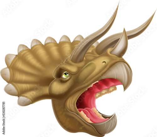 Triceratops Dinosaur Head
