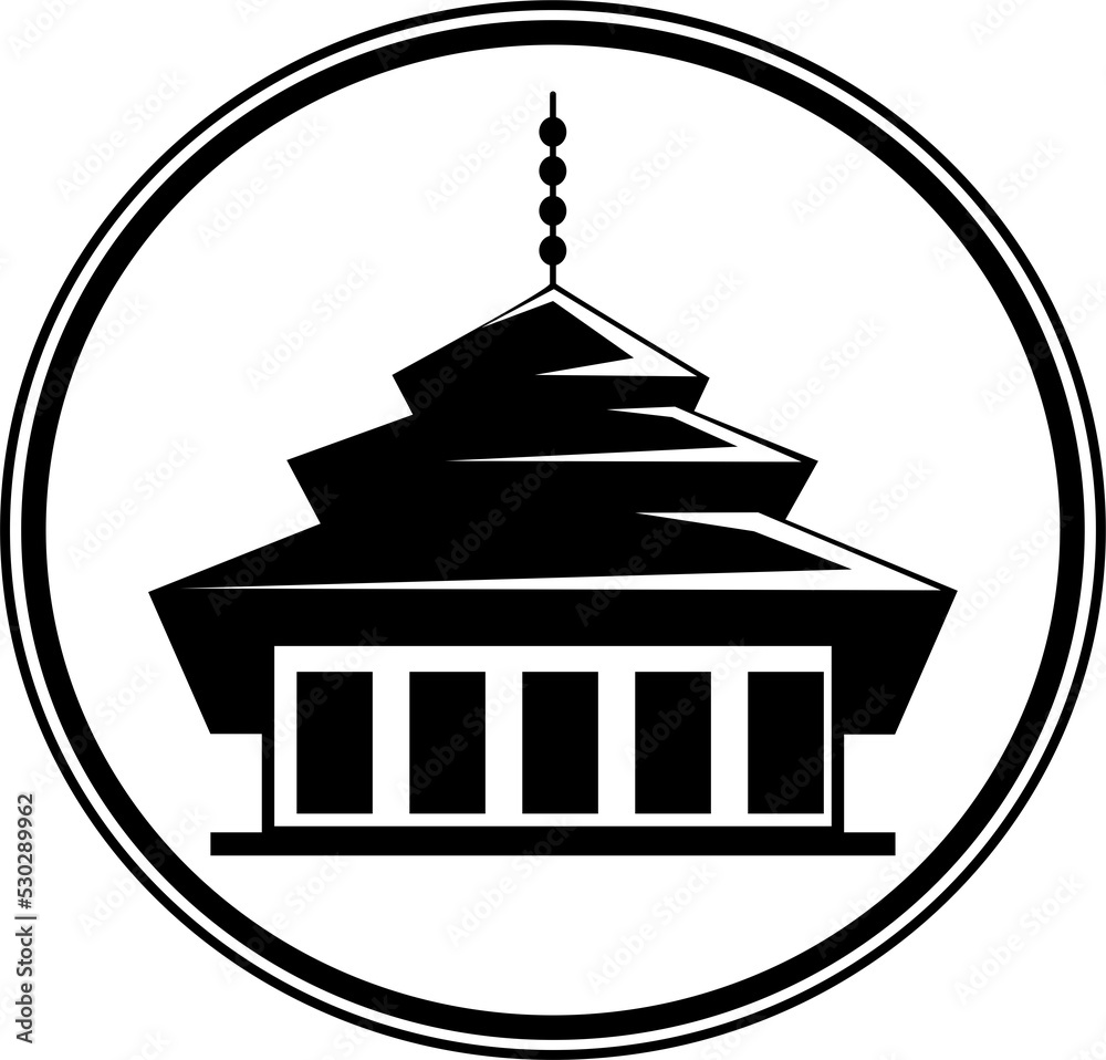 black and white icon sate buliding black and white icon sate buliding