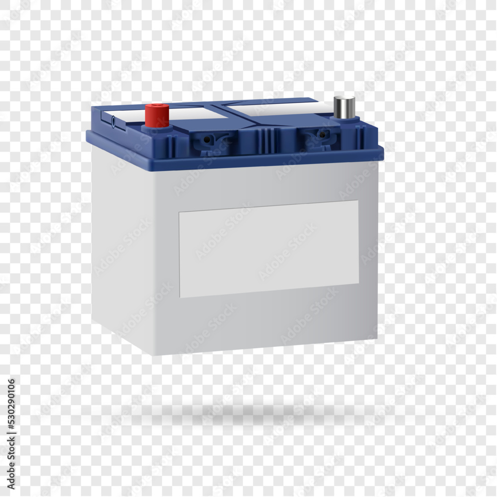 Vector illustration of a car battery Vector illustration of a car battery