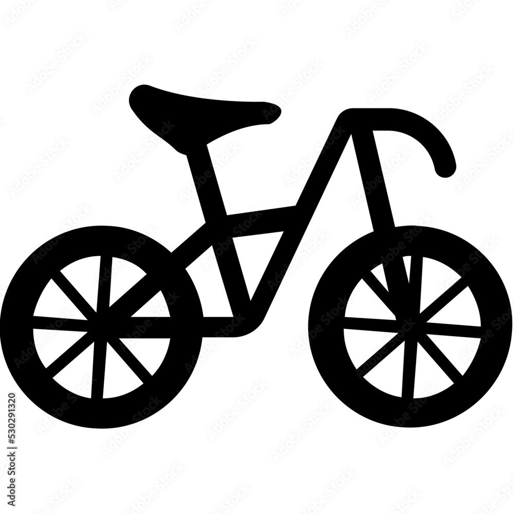 Fototapeta premium Bike Glyph Vector Icon