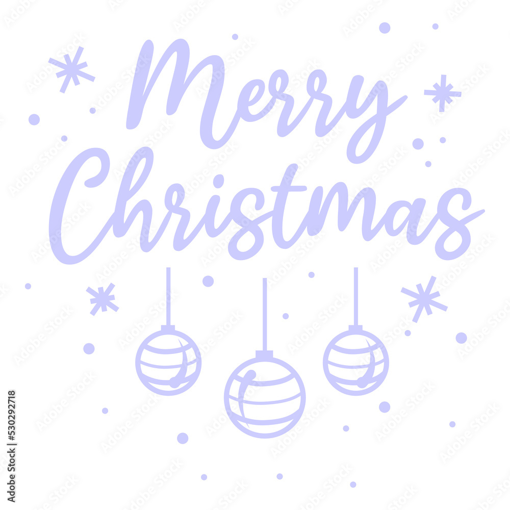 merry christmas lettering. Seasonal greeting card template. A calligraphic hand written inscription