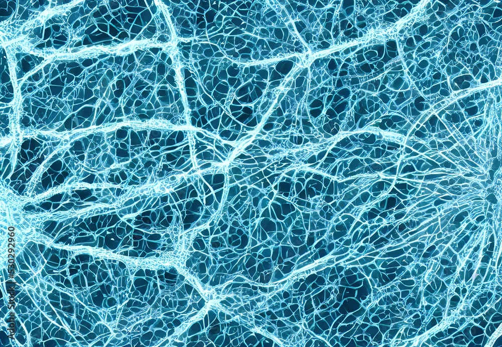 Fototapeta premium 3D render view of a virus under a microscope.