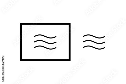 microwave icon (editable strokes)