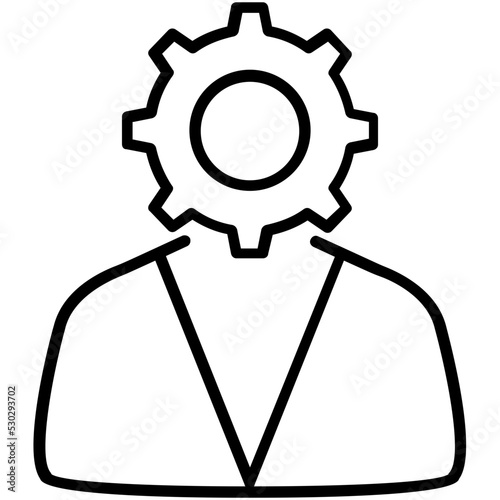 Management Line Vector Icon