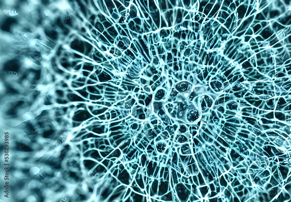 Virus bodies, illustration detailed 3D macro view. Virus bodies, illustration detailed 3D macro view.