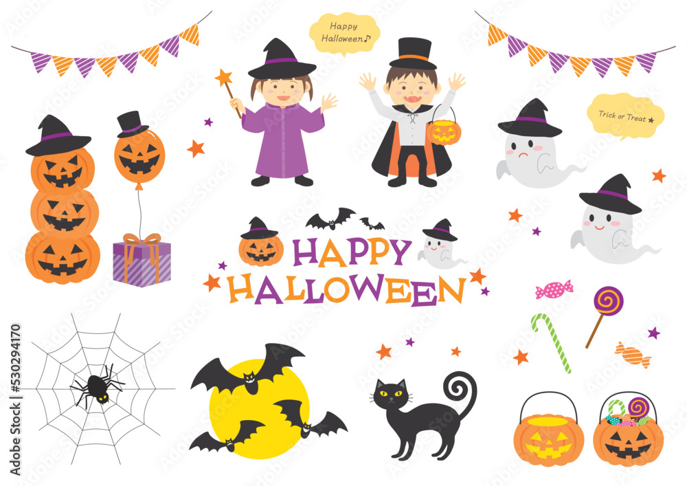 ハロウィン_イラスト_セット
ハロウィン_イラスト_セット
