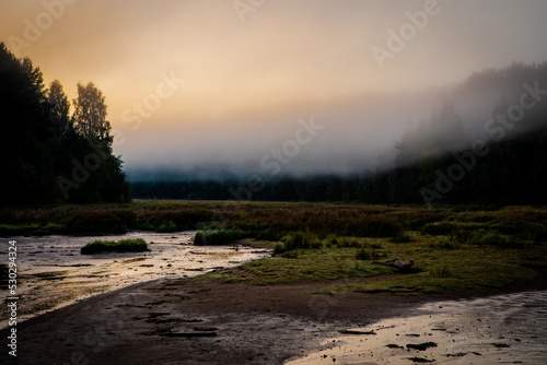 fog in the mountains