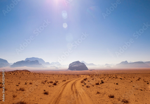 Fotografiet Giant rocks in the desert