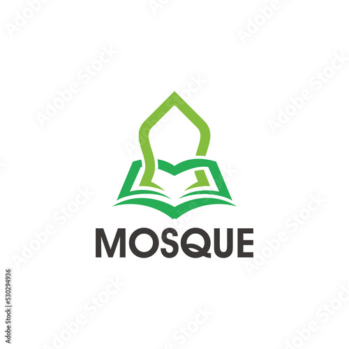 mosque logo icon vector concept illustration