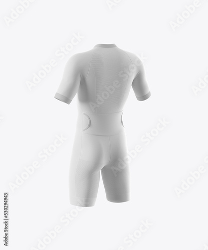 Men s Cycling Suit Mockup. 3D render