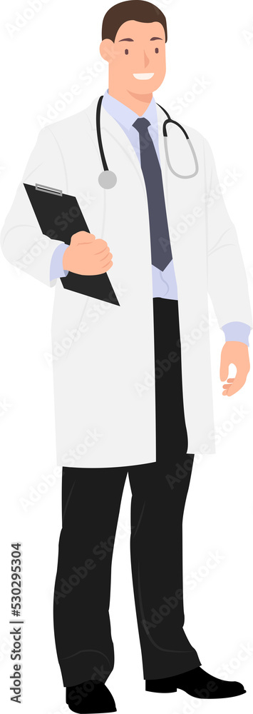 Cartoon daily life people character male doctor Cartoon daily life people character male doctor