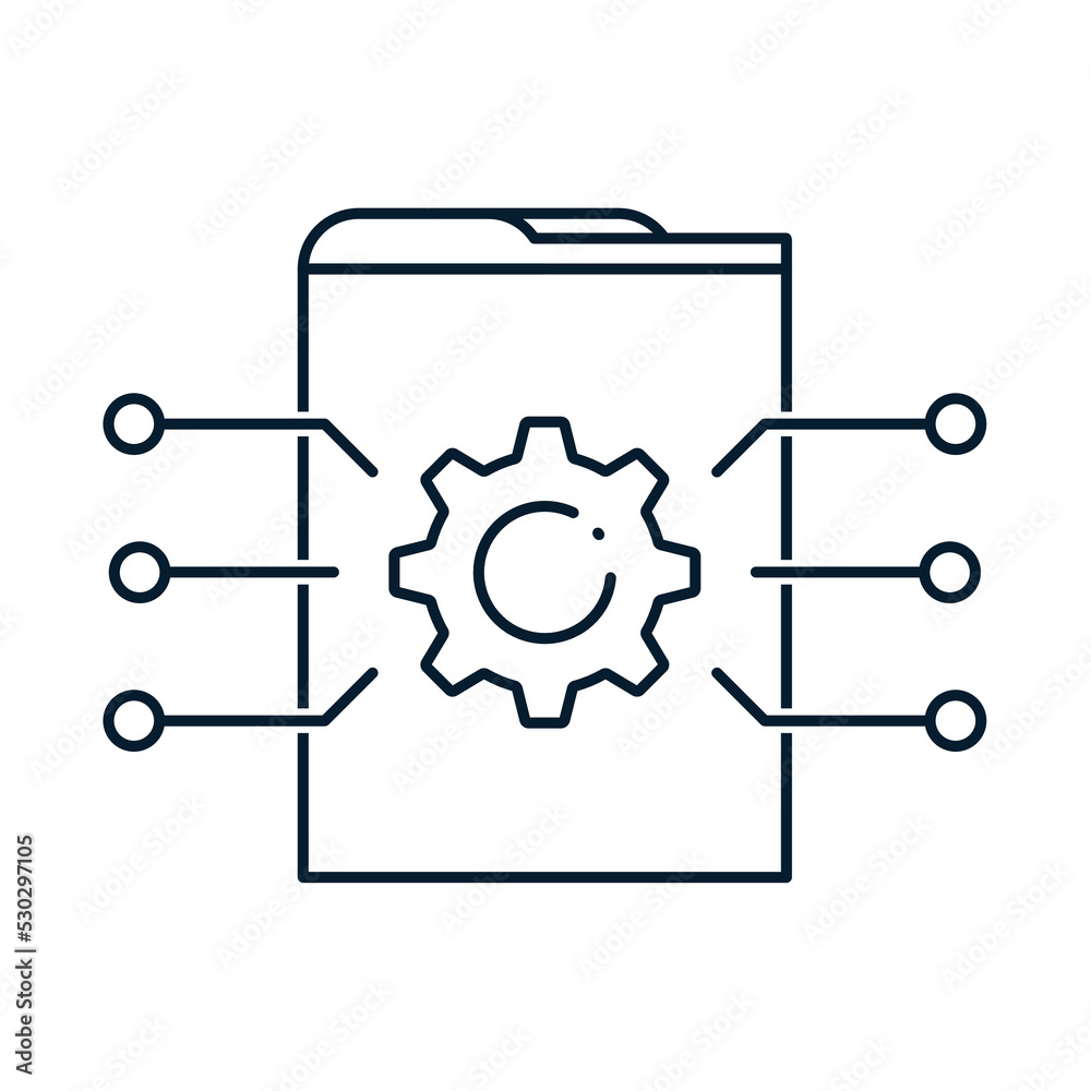 The concept of software development, internet technology, administration. Vector icon isolated on white background. The concept of software development, internet technology, administration. Vector icon isolated on white background.