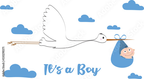 baby boy arrival announcement