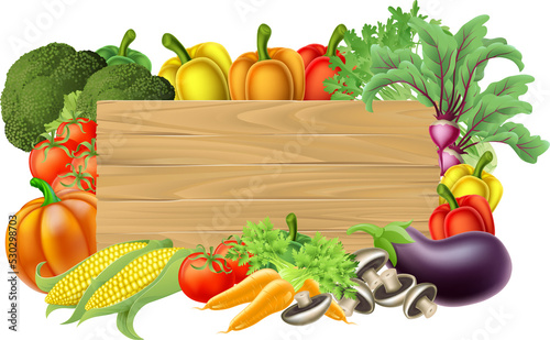 Fresh Vegetable Sign