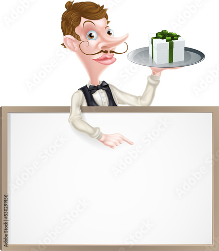 Gift Waiter Sign