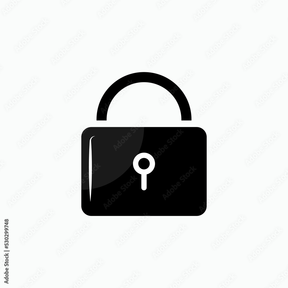 Padlock Icon. Locked Symbol - Vector. Padlock Icon. Locked Symbol - Vector.